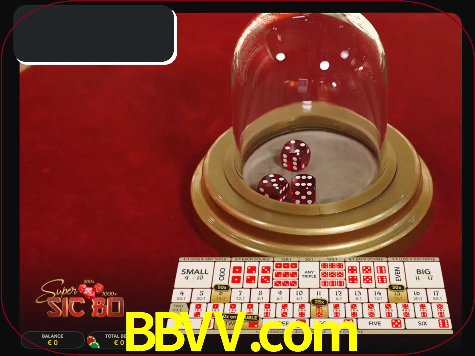 Deixe os dados ao seu lado nos jogos da Sic Bo.