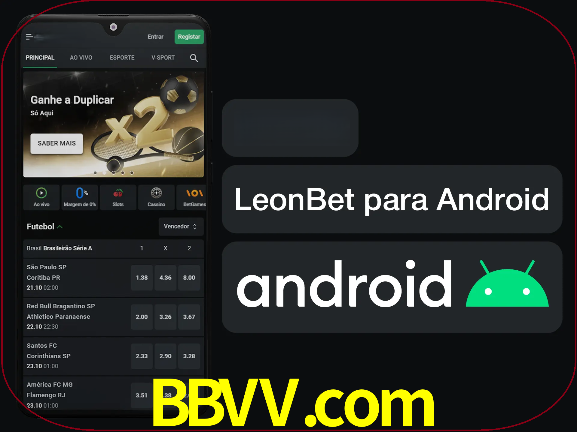 Adquira sua versão poket de LeonBet.